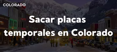 sacar placas temporales Colorado