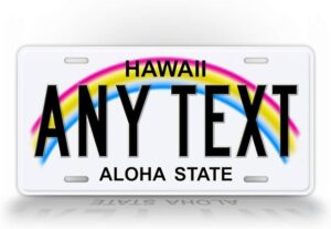 hawaii plates temporary